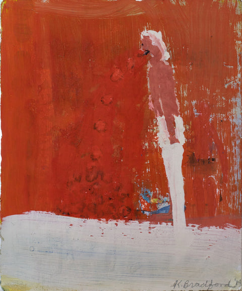White Pants on Orange
