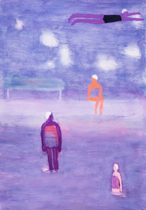 Swimmers in Fog